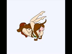 Brown dog and a whore having missionary sex cartoon beastiality